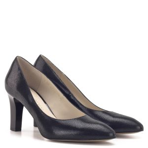 Anis cipő 7,5 cm magas sarokkal, fekete színben