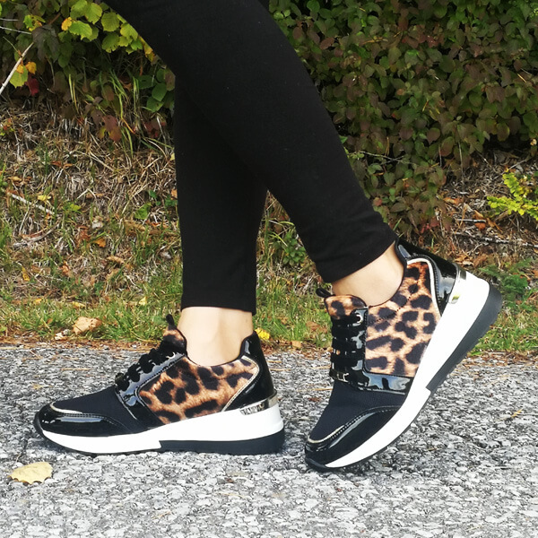 Menbur leopárdmintás sneakers cipő