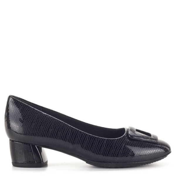 Piccadilly lakk fekete női cipő 4 centis sarokkal
