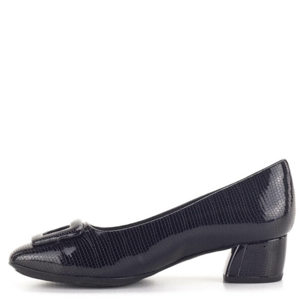 Piccadilly lakk fekete női cipő 4 centis sarokkal