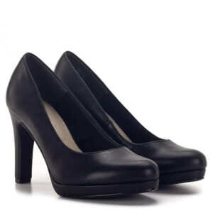 Tamaris platformos fekete magassarkú női cipő, mely a stílus és kényelem tökéletes ötvözete