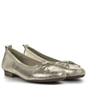 Filippo klasszikus női balerina cipő arany színben