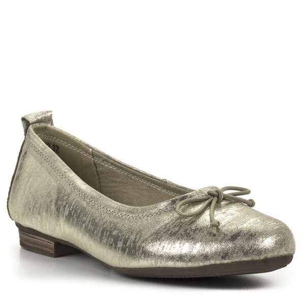Filippo klasszikus női balerina cipő arany színben