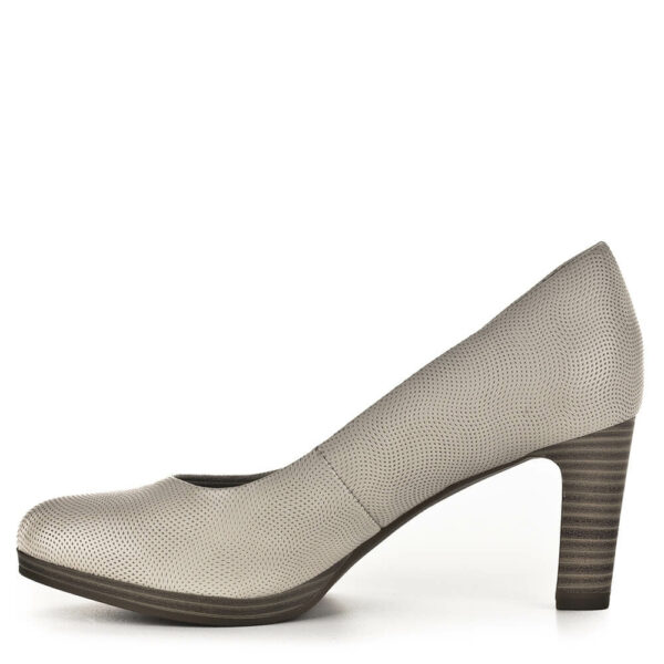 • Tamaris női magassarkú cipő strukturált felületű bőrből • Platformos talpú magassarkú cipő memóriahabos TouchIt béléssel • 6 cm-es sarokkal készült