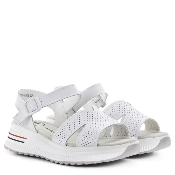 Filippo vastag talpú fehér női bőr szandál - Filippo DS7021/25 WH