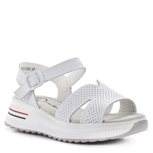 Filippo vastag talpú fehér női bőr szandál - Filippo DS7021/25 WH