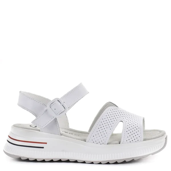 Filippo vastag talpú fehér női bőr szandál - Filippo DS7021/25 WH