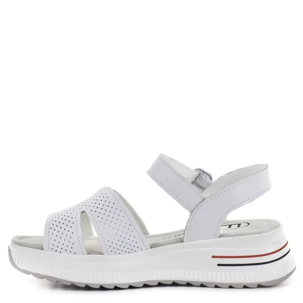 Filippo vastag talpú fehér női bőr szandál - Filippo DS7021/25 WH