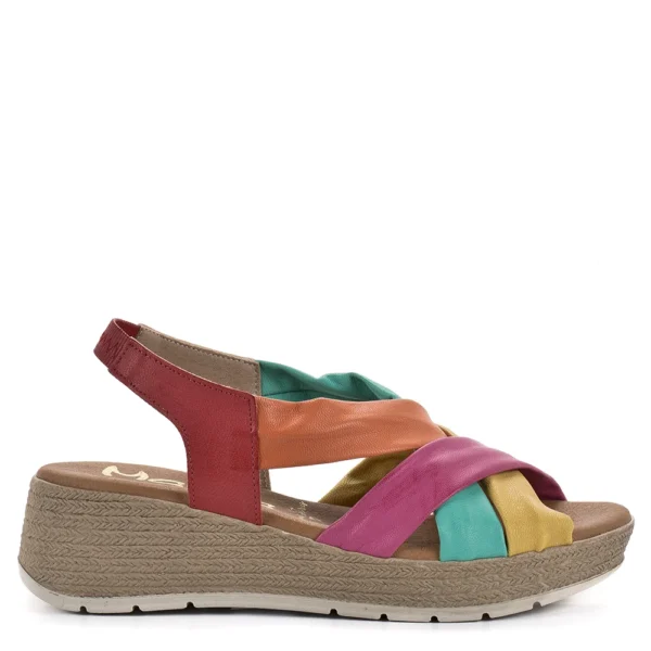 Marila színes spanyol bőr szandál - Marila 2302 CARMEN 61 AIRES MULTICOLOR 25