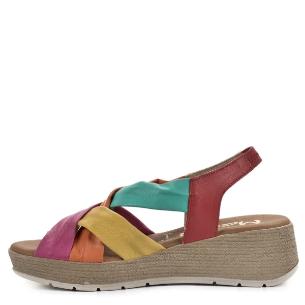 Marila színes spanyol bőr szandál - Marila 2302 CARMEN 61 AIRES MULTICOLOR 25