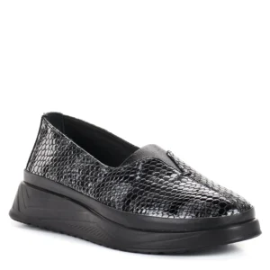 Evromoda lakk belebújós női bőr cipő - Evromoda 794-602 06-12 T GREY