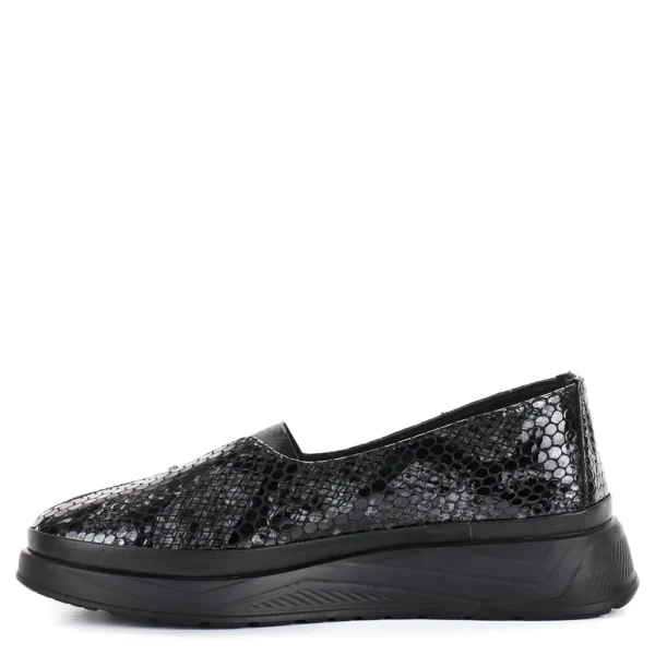 Evromoda lakk belebújós női bőr cipő - Evromoda 794-602 06-12 T GREY