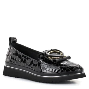 Evromoda női bőr cipő - Evromoda 100 1066Z 01-41 T BLACK