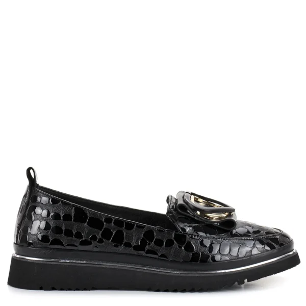 Evromoda női bőr cipő - Evromoda 100 1066Z 01-41 T BLACK