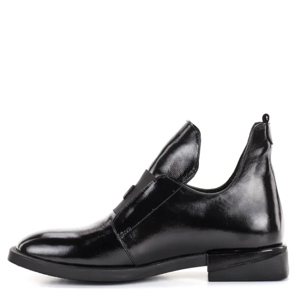 Evromoda női bőr bebújós bokacipő - Evromoda 049-1738-62 T BLACK