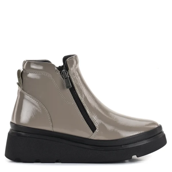 Evromoda női bőr bokacsizma bézs színben - Evromoda 773-1925-028 T BEIGE