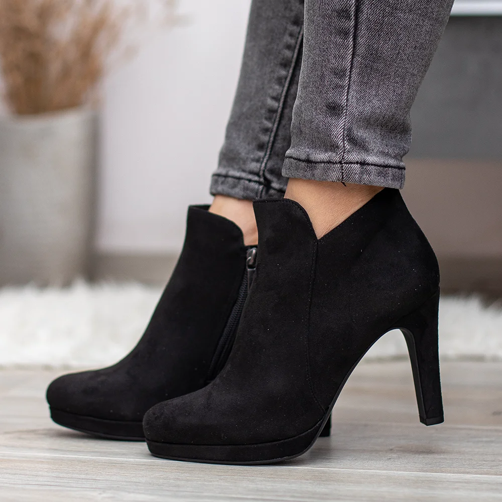 Tamaris magas sarkú női platformos bokacsizma - Tamaris 1-25316-41 001