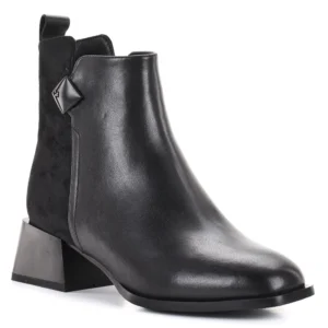 Filippo elegáns bőr bokacsizma kis sarokkal - Filippo DBT7360/25 BK