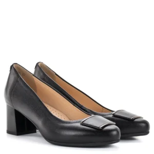 Pulso fekete elegáns női magassarkú cipő - Pulso AF-1505 Czarny Cichan