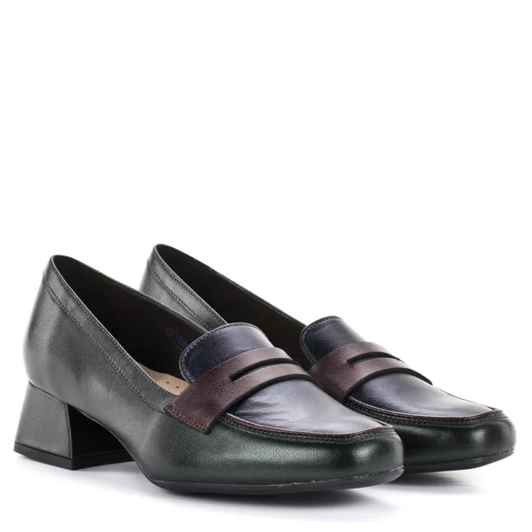 Pulso zöld-kék-bordó elegáns női félcipő - Pulso AF-1466V GBB
