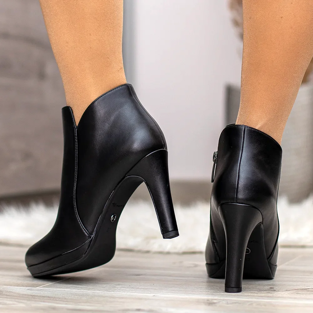 Tamaris magas sarkú platformos bokacsizma - Tamaris 1-25326-41 020