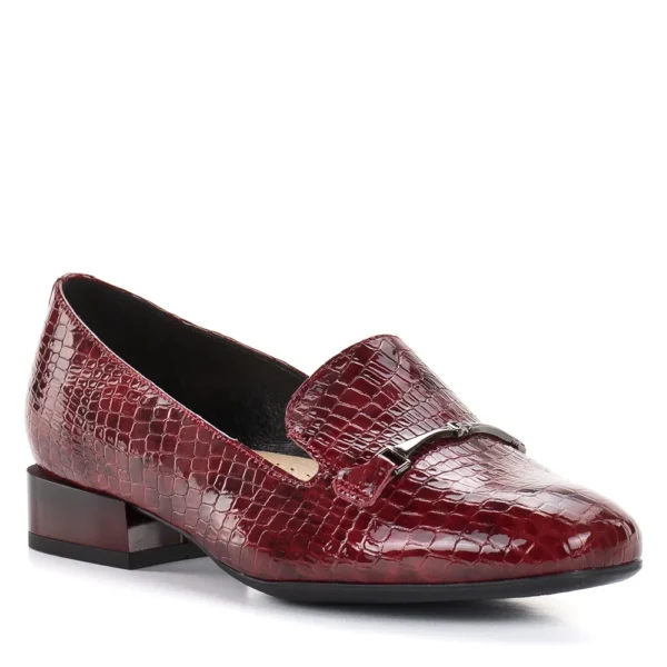 Pulso elegáns lakk bőr bordó női cipő - Pulso AF-1523 BORDO
