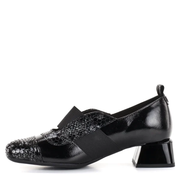 Pulso női félcipő gumis pánttal - Pulso AF-1598 BLACK