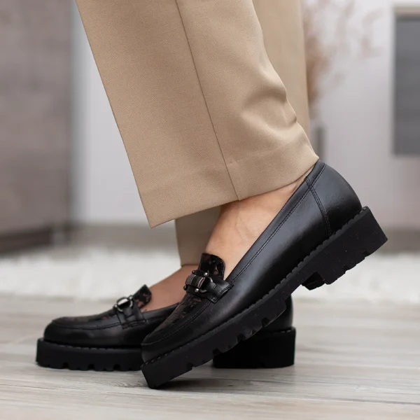 Pulso belebújós női cipő - Pulso AF-1599 BLACK-ODESSA 16210