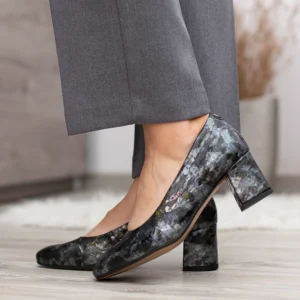 Pulso elegáns bőr női magassarkú cipő - Pulso AF-1587V Multi Kroko