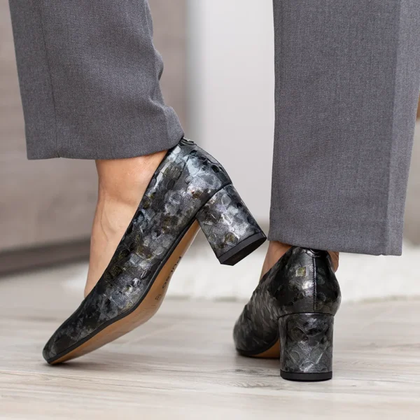 Pulso elegáns bőr női magassarkú cipő - Pulso AF-1587V Multi Kroko