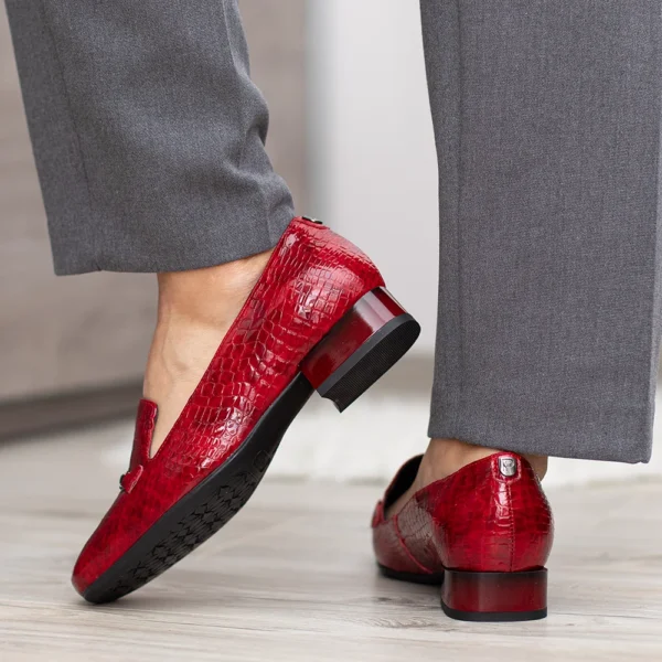 Pulso elegáns lakk bőr bordó női cipő - Pulso AF-1523 BORDO