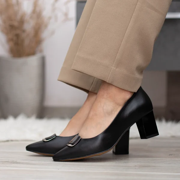 Pulso elegáns női magassarkú cipő - Pulso AF-1545 BLACK