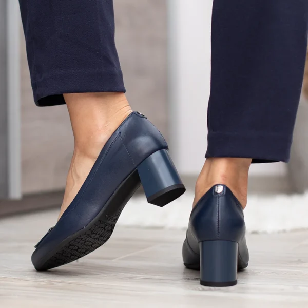Pulso kék színű elegáns női magassarkú cipő - Pulso AF-1505 Granat Cichan