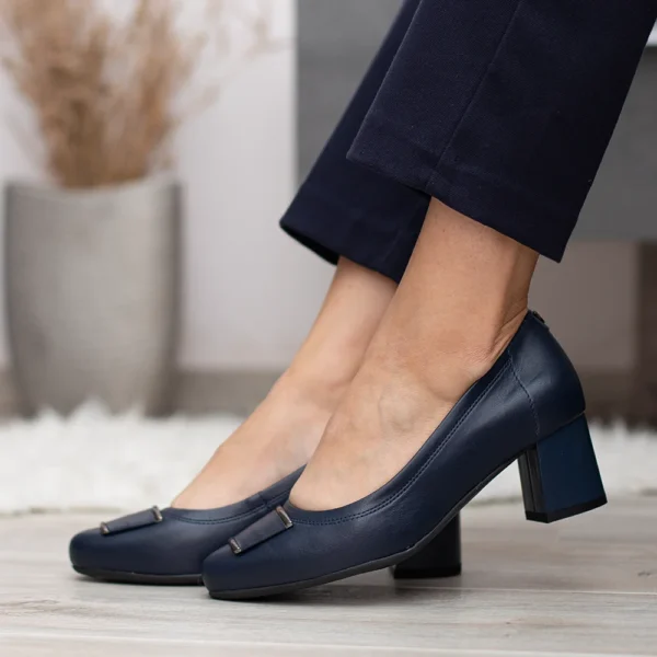 Pulso kék színű elegáns női magassarkú cipő - Pulso AF-1505 Granat Cichan