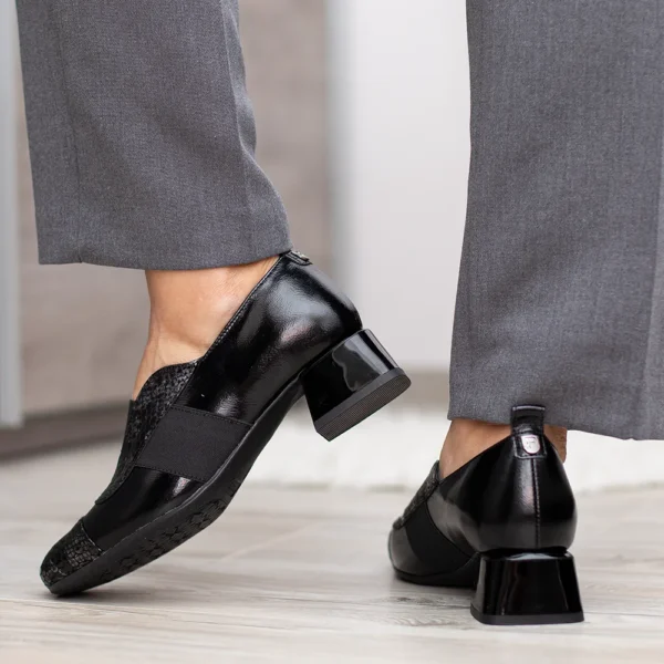 Pulso női félcipő gumis pánttal - Pulso AF-1598 BLACK