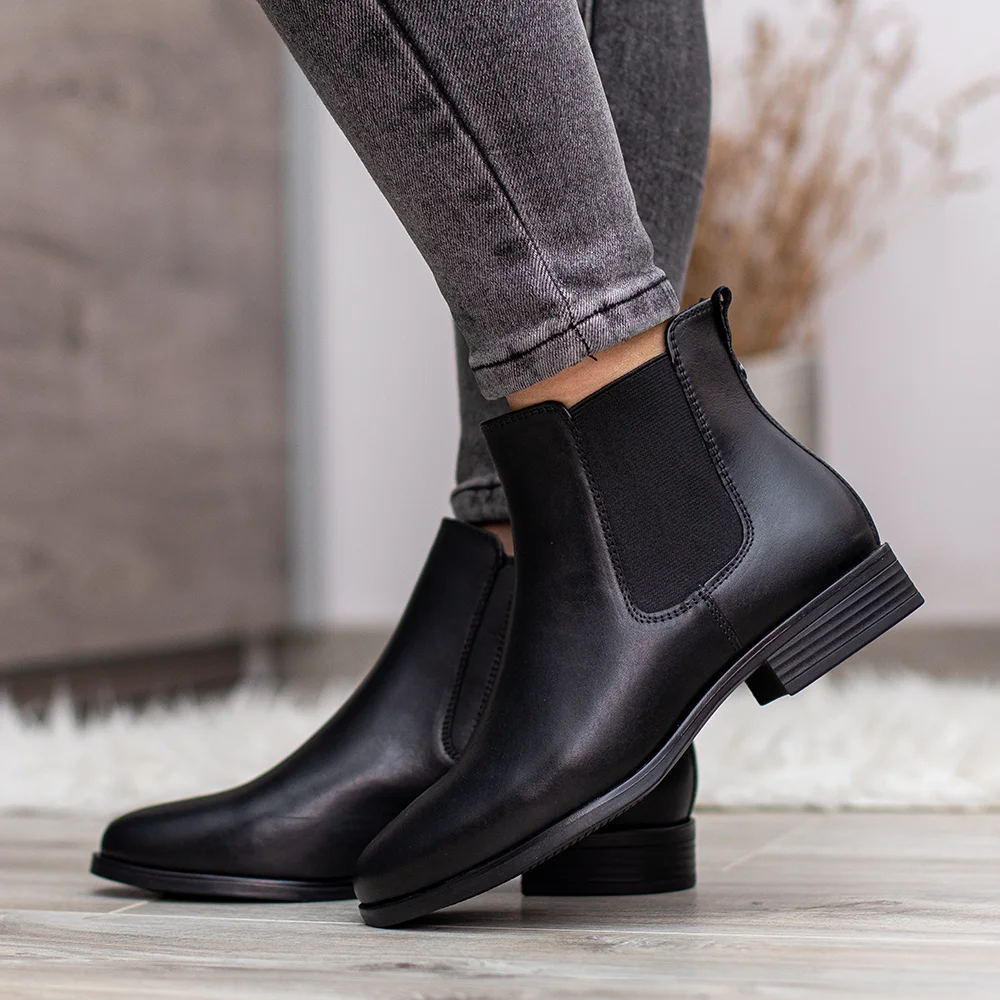 Tamaris női bőr chelsea bokacsizma - Tamaris 1-25377-45 001