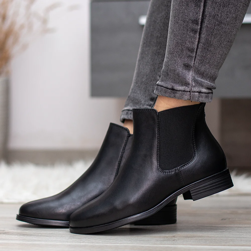 Tamaris női bőr chelsea bokacsizma - Tamaris 1-25377-45 001