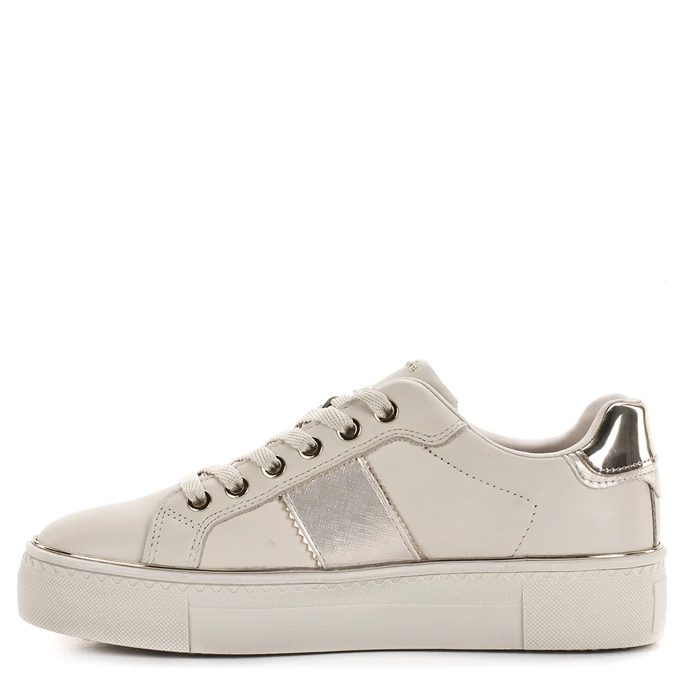 Tamaris sportos női bőr cipő bézs színben - Tamaris 1-23724-42 418