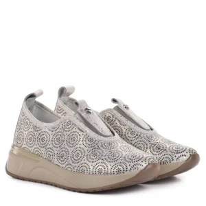 Filippo bézs-arany női bőr cipő - Filippo DP7715/26 GO