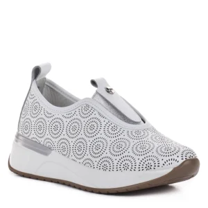 Filippo fehér-ezüst női bőr cipő - Filippo DP7715/26 WH