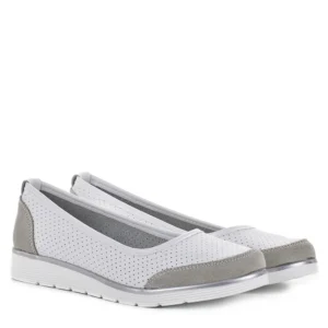 Filippo lapos női bőr cipő - Filippo DP4524/26 WH GR