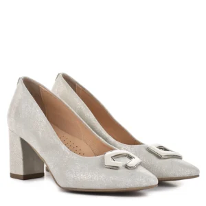 Pulso elegáns női bőr magassarkú cipő - Pulso AF-1478V BEZ 24-058