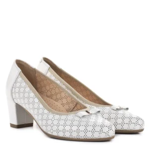 Pulso elegáns női magassarkú cipő fehér színben - Pulso AF-1665V WHITE