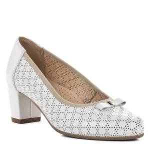 Pulso elegáns női magassarkú cipő fehér színben - Pulso AF-1665V WHITE