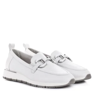 Tamaris bőr mokaszin fehér színben - Tamaris 1-24705-46 117