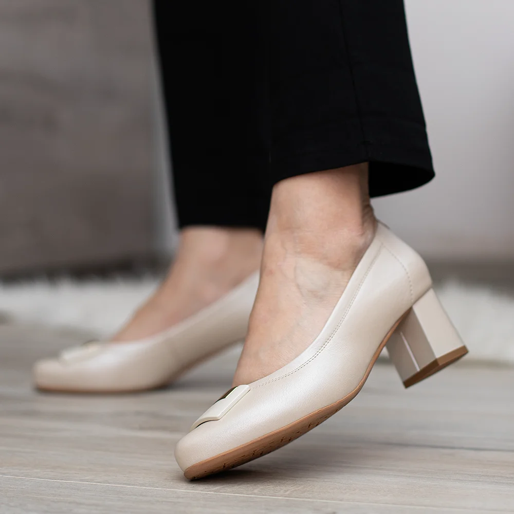 Pulso bézs női magassarkú cipő - Pulso AF-1625VM Almus 18353