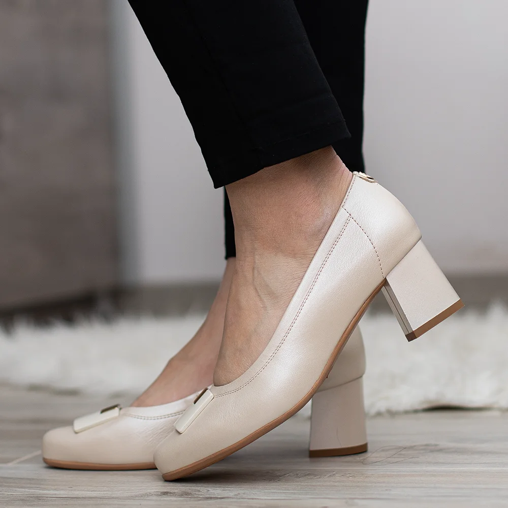 Pulso bézs női magassarkú cipő - Pulso AF-1625VM Almus 18353