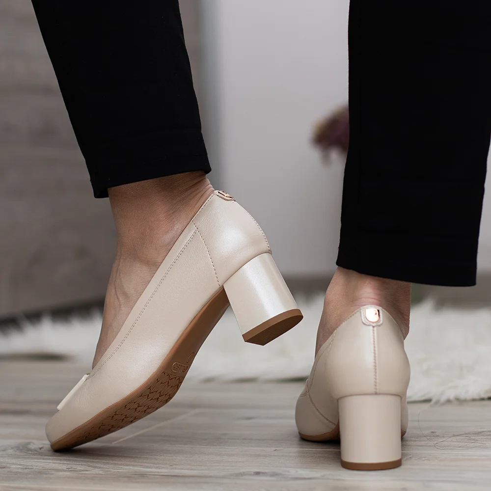 Pulso bézs női magassarkú cipő - Pulso AF-1625VM Almus 18353