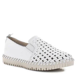 Bottero fehér női bőr bebújós cipő - Bottero 374101-05 Bianco