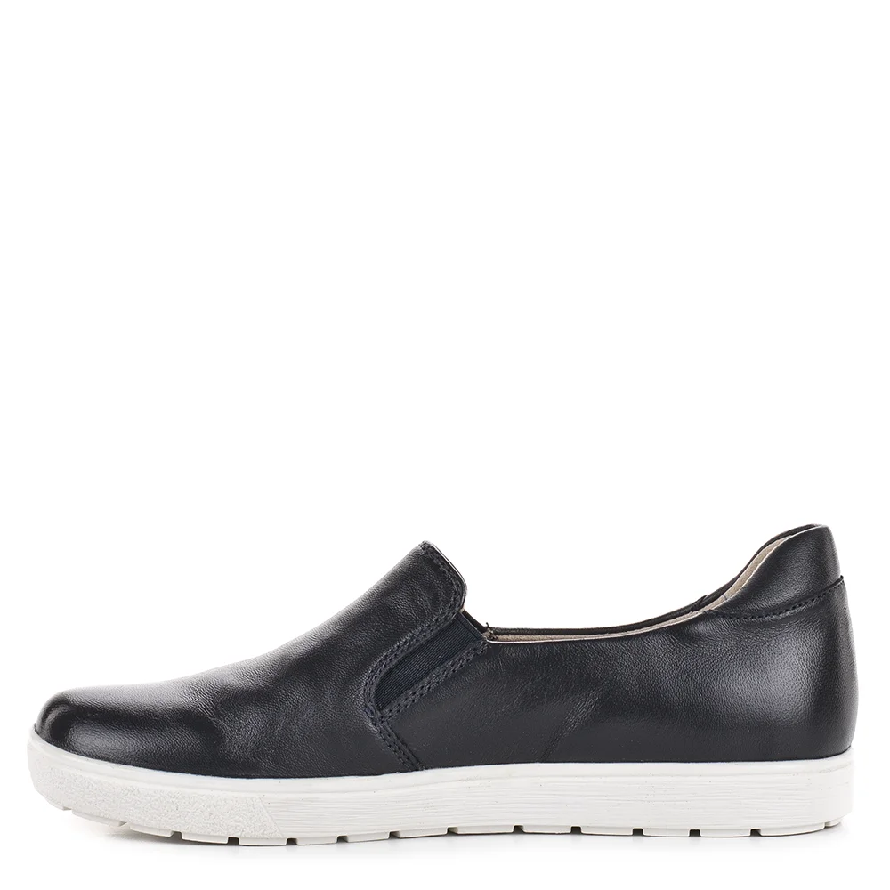 Caprice sötétkék női bőr bebújós cipő - Caprice 9-24662-42 814